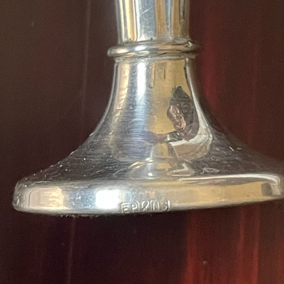 Vintage Silver Plated Art Decor Style Salt & Pepper Shaker Set 6” - Picture 6 of 10